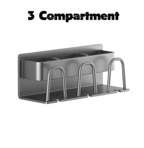 Toothbrush Holder Wall Bathroom Rack Shelf Organizer Toothbrush Rack Storage Toothpaste Holder Tempat Letak Berus Gigi