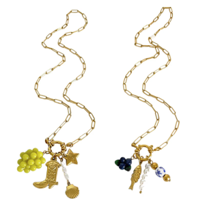 Modern Pendant Necklace Stylish Chain Necklace Grape/Blueberry Neck Present for Women Who Love Details