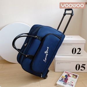 YooWoo Tas travel trolley/Tas penyimpanan kapasitas besar/Tas perjalanan/tas travelling