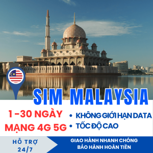 Sim/eSIM Du Lịch Malaysia – Lướt Web Xem Map Chat Thả Ga Đến 3GB/Ngày Tốc Độ Cao | FREESHIP - CHƯA KÍCH HOẠT