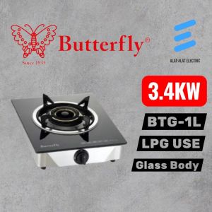Butterfly Single Glass Gas Stove 3.2KW BTG-1L