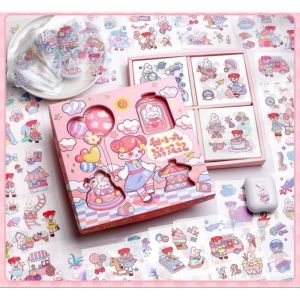 Sticker MAIMAO Gadis Lucu Isi 20 40 100 Lembar | Stiker Vinyl Waterproof Kawaii Laptop Jurnal