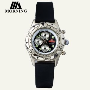 MORNING 7022-L JAM TANGAN WANITA SPORTY  STRAP SILIKON ORIGINAL TERLARIS