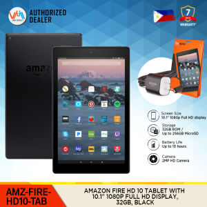 Original Amazon Fire HD 10 Tablet with Alexa Hands Free 1080p Full HD Display up to 10 hours of battery life Split Wide Screen 32GB 5 Mega Pixel Portable Tablet VMI Direct