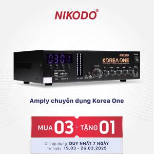 Amply nhà yến Korea One tải 200 - 300 loa áp điện - Nikodo