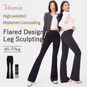VEIMIA Flare Yoga Pants Butt-lifting Slimming Leg Sculpting Breathable Stretchy For Gym To Street