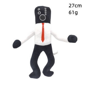 Kiddo zone 30cm Skibidi Toilet Plush Toy UFO Monitor TV Stuffed Dolls Prank Game Props Funny Present Gift