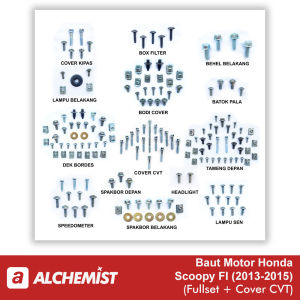 Baut Honda Scoopy Fi Full Set / Baud Honda Scoopy Fi Satu Set Cover CVT