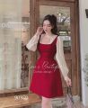 [HCM]Đầm chữ A siêu đẹp siêu hot sang chảnh đủ size M L XL XXL không kèm bông. 
