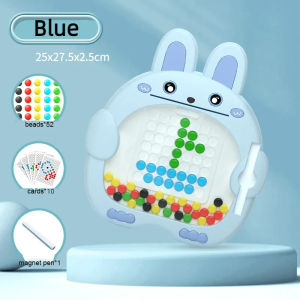 Magnetic Drawing Board for Kids Magnetic Doodle Board with Beads Magnetic Dot Art Toddler Educational Montessori Toy