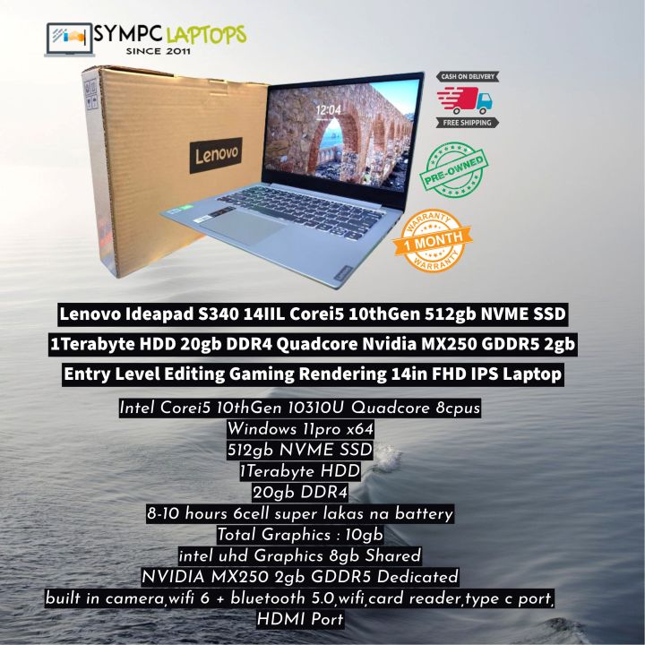 10th Gen Intel Uhd Graphics 2gb Lenovo Ideapad S340 14IIL