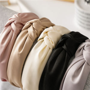 Women Wide Side Headband Twisted Knotted Head Hoop Solid Color Hair band Simple Fabric Hairband Girls Hair Hoop Hair Accessories H260729