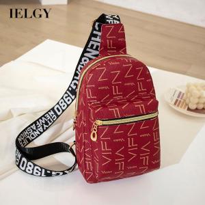 IELGY bag female Korean letter one shoulder messenger chest bag casual large-capacity mobile phone coin purse