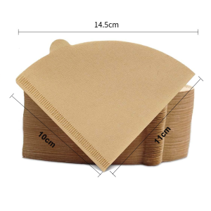 100/300pcs Coffee Filter Paper Food Grade Fan-Shaped Drip Type Hand Brewed Coffee Hanging Ear Filter Paper Filter Cup Disposable V/U-Shaped Filter Paper Cone Coffee Drip Filter Leaks 2-4 Cups Brand New