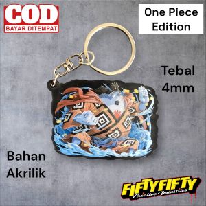 Gantung Kunci Karakter One Piece Ganci Karakter Jinbei bahan Akrilik
