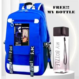 Js Stlye Tas Sekolah GOJO SATORU Z 0069 Uniseks Tas Ransel Bahu GandaTas Laptop Mochila 4in1 anak
