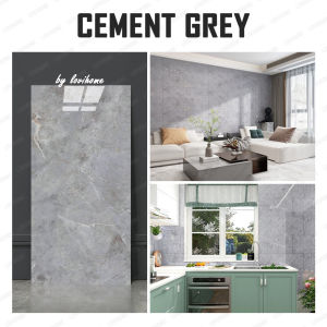 SG Self Adhesive Marble Tiles Wall Stickers Waterproof Oil-Proof Wallpaper Kitchen Toilet Bathroom Living Room 30×60cm