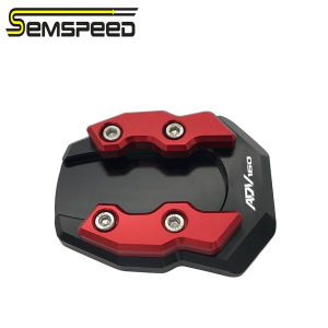 SEMSPEED Motorcycle CNC Side Foot Kick Stand Pad Kickstand Enlarge Extension Plate For Honda ADV160 ADV 160 2022-2023