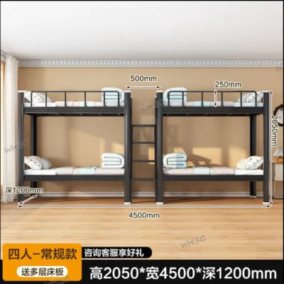 Bunk Bed With Desk Wardrobe Upper Bed Lower Table Apartment Bed Steel Bed High And Low Bed Iron Frame Bed