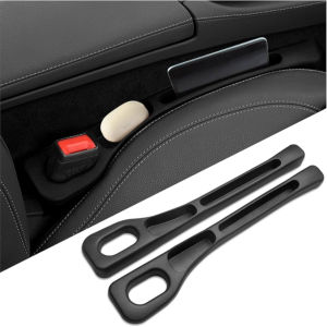 2PCS Car Seat Gap Filler Leak-Proof Side Seam Plug Seat With Storage Grooves Filling Strip Car Styling Seat Gap Interior