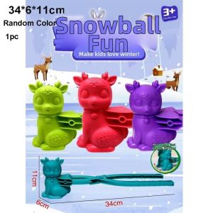 YUDESHUI Ngoài trời Clip Máy Làm Bóng Tuyết Nhựa Đa phong cách Đồ chơi thể thao chiến đấu Kẹp kẹp hình vịt hình bông tuyết trái tim dành cho trẻ em và người lớn