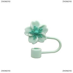 [COD] ZHONGYI0 Hoa rơm Bìa Mũ Silicone rơm lời khuyên nắp 10mm tái sử dụng chống bụi rơm Topper cho stanleys cup Đảng trang trí nội thất
