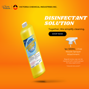ICHEM PRODUCTS DISINFECTANT SOLUTION LITER (ALL PURPOSE DISINFECTANT SURFACE DISINFECTANT)
