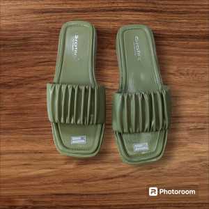 Sandal Flat Wanita Selop Wanita Kerut   KTR-10