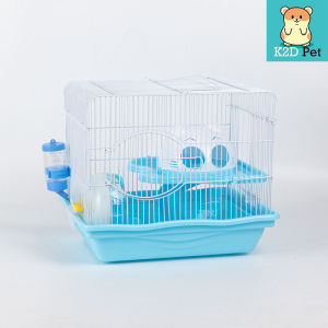 [Hoàn tiền 10%]Lồng hamster nhà mèo 2 tầng full đồ