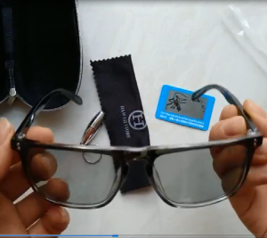 ฮาวาย Tony Stark เลนส์เปลี่ยนสีโพลาไรซ์แว่นตากันแดดแว่นตากันแดดขับรถกลางคืนเลนส์ 5 S การเปลี่ยนสี TRANSITION แว่นปรับตามแสงได้หมึกสีกรอบ