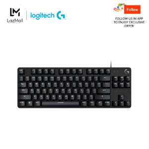 Logitech G413 TKL SE Mechanical Gaming Keyboard - Compact Backlit Keyboard with Tactile Mechanical Switches Anti-Ghosting Compatible with Windows macOS - Black Aluminum