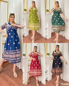 Daster Sultan Chibi Daster Rayon Bahan Adem Busui Friendly Batik Mega Riski