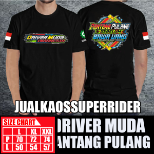 BAJU KAOS DISTRO DRIVER MUDA PANTANG PULANG SEBELUM BAWA UANG