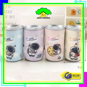 MI-C792 Tissue Basah Kaleng Mini Korea Karakter Lucu Isi 30 Lembar Sekali Pakai Portable ada Rantai