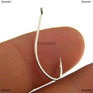 [COD] Bsuimki 100pcs Boxed White Fox Hooks Barbed High Carbon Steel For Pelteobagrus Fulvidraco And Snapper Fishing