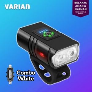 Lampu Sepeda Super Terang Depan 800Lm 1000mAh Senter LED Tahan Air USB Rechargeable