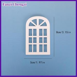 Fanzi 1 12 Dollhouse mini cửa sổ bằng gỗ khung mô hình Dollhouse đồ nội thất trang trí búp bê nhà Micro cảnh Xây Dựng Đạo cụ