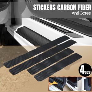 Stiker Karbon Pelindung Pijakan Mobil Anti Gores