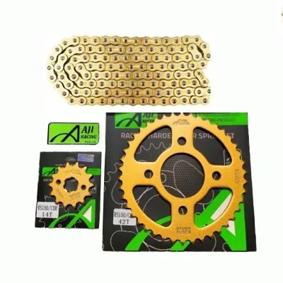 RS150R/RSX150 Sprocket & Chain Set Combo Rantai Emas 428-132 O-ring (38T-44T)