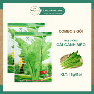 [EcoSeeds] Combo 2 Gói Hạt Giống Cải Canh Mèo Lá Xẻ Hà Giang Việt Nhật - Chịu Nhiệt Chịu Mưa Tốt - Gói 18g