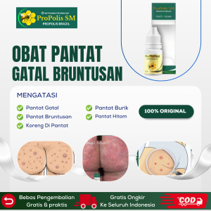 Obat Pantat Gatal Obat Pantat Burik Obat Koreng Di Pantat Obat Bruntusan Bintik Hitam Di Pantat Obat Jerawat Bokong Penghilang Bekas Koreng Di Pantat Penghalus Pantat kasar Dengan Propolis SM