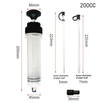 1.5L/500CC/200CC Car Oil Fluid Extractor Fuel Extraction Transfer Bottle Manual Oil Extractor Pump with Hose