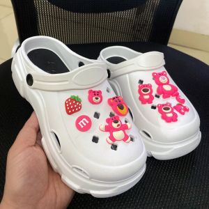 Sục Cross Đế Cao 6cm Nữ Hình JD 3D Dép Crocs Tông Dáng 3 Màu Size 36-41 4Seasons Shoe .Store