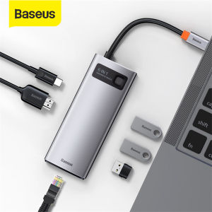 Baseus USB C HUB Type C to HDMI USB 3.0 PD Adapter SD TF slot RJ45 VGA 3.5mm Audio 4 in1 /5 in1 /6 in 1 /8 in 1/ 9 in 1/11 in 1 Type C HUB Dock for MacBook Pro iPad Air 4 iPad Pro 2020 Air Notebook USB C Splitter