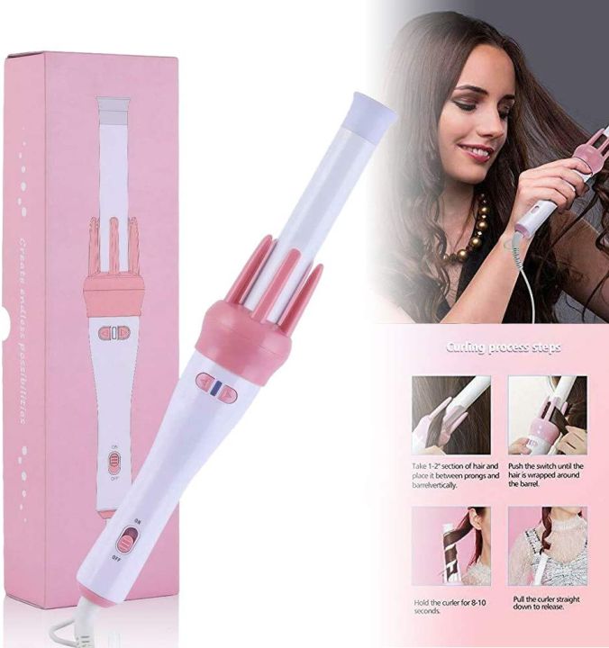 Instant Heat Hair Automatic Hair Curler Spin Curling Wand 360 Degree Rotating Hair Ceramic Styling Tool Professional Hair Curling Iron Two Way Rotating Styling Tools Lazada PH