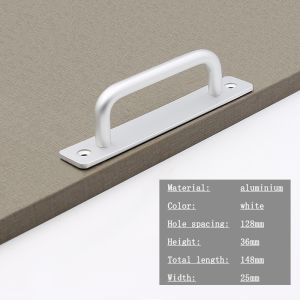 Aluminum Alloy Door Handles for Balcony and Bedroom Suitable for Sliding Barn Closet Sheds Fence