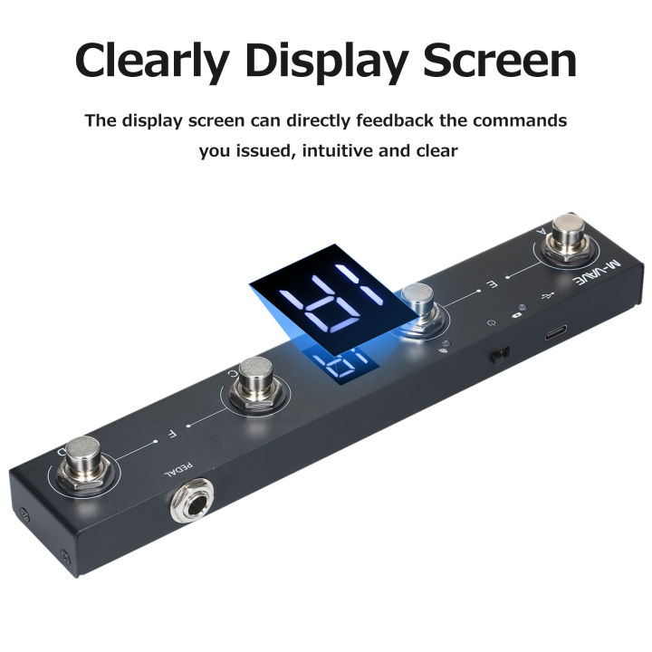 thumbnail image 2 of M-vave Chocolate Plus Wireless MIDI Controller Pro Keyboard 4 Buttons Foot Switch Supports MIDI Host Interface Control I.1281436474 2 of 13