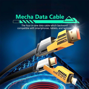 ✅SG Ready Stocks✅ JOMO Mecha Data 4 in 1 Fast Charging Cable (1m/ 2m)