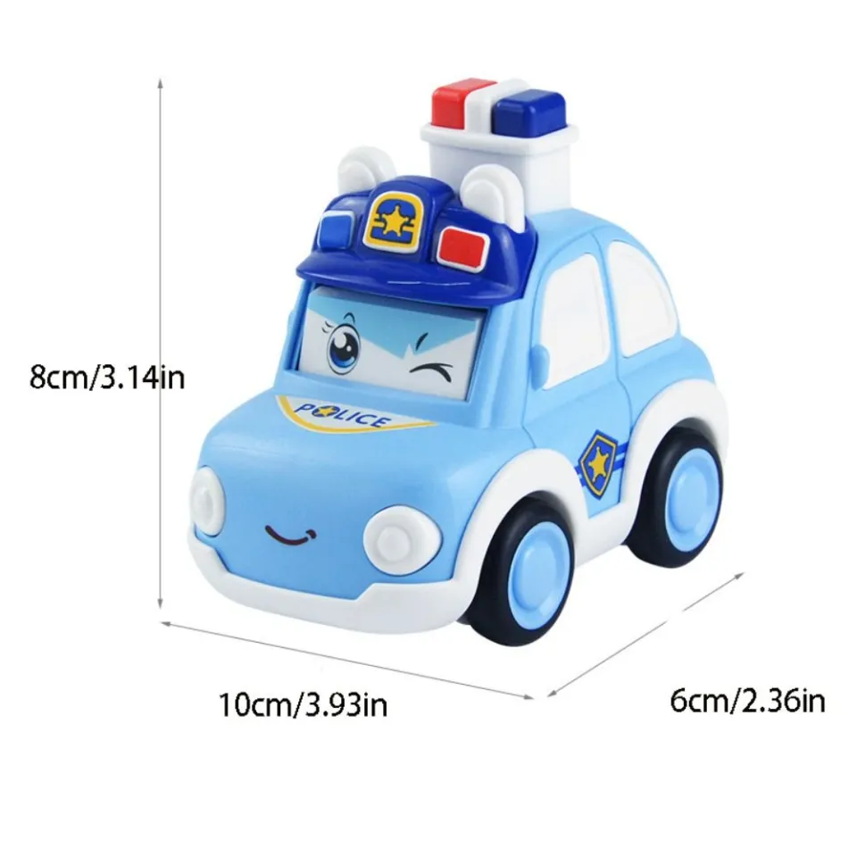 YOUSHI TOP car toy Police Car Press and Go Car Toy Vehicle Fire