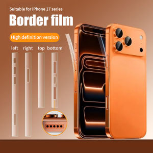 For iPhone 17 Air 16 15 14 Plus 13 12 Mini 11 Pro Max X XR XS Max 7 8 Plus SE 2020 Side HD Clear Protector Film Hydrogel Protective Frame Film Border Sticker Screen Protector